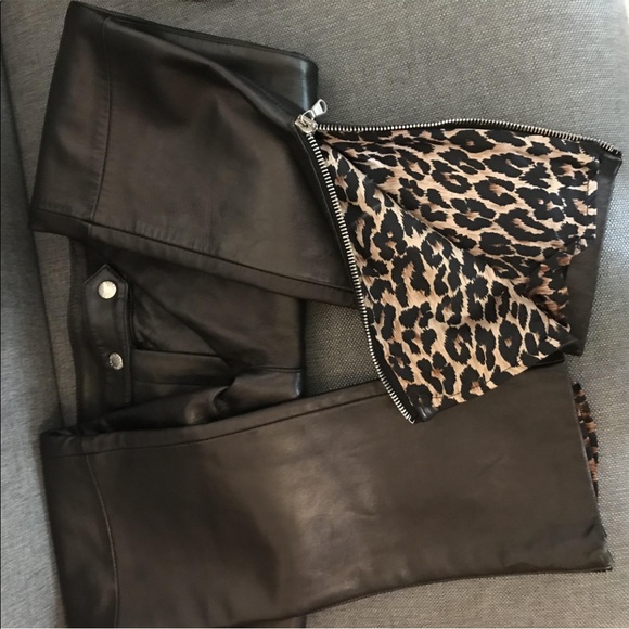 Beautiful buttery soft leather pants. Never worn. In excellent condition . FIRM - Picture 5 of 10